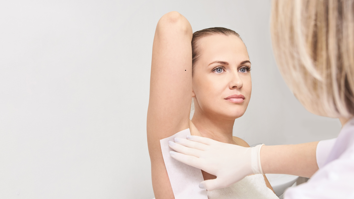 Waxing on sensitive skin 