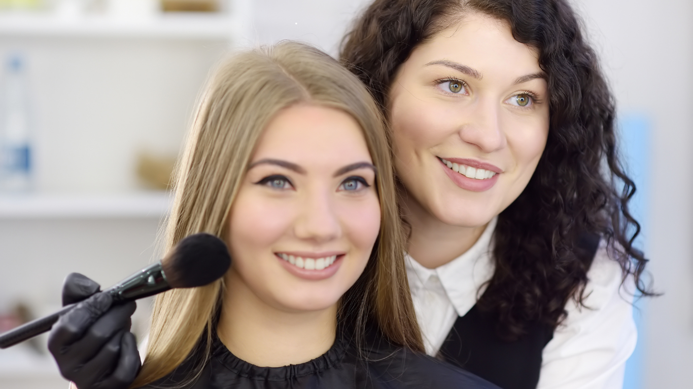 Hydrating facial at salon