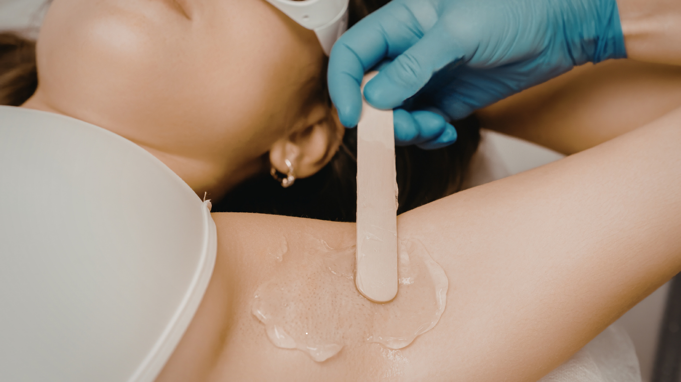 Full body waxing treatment at beauty studio