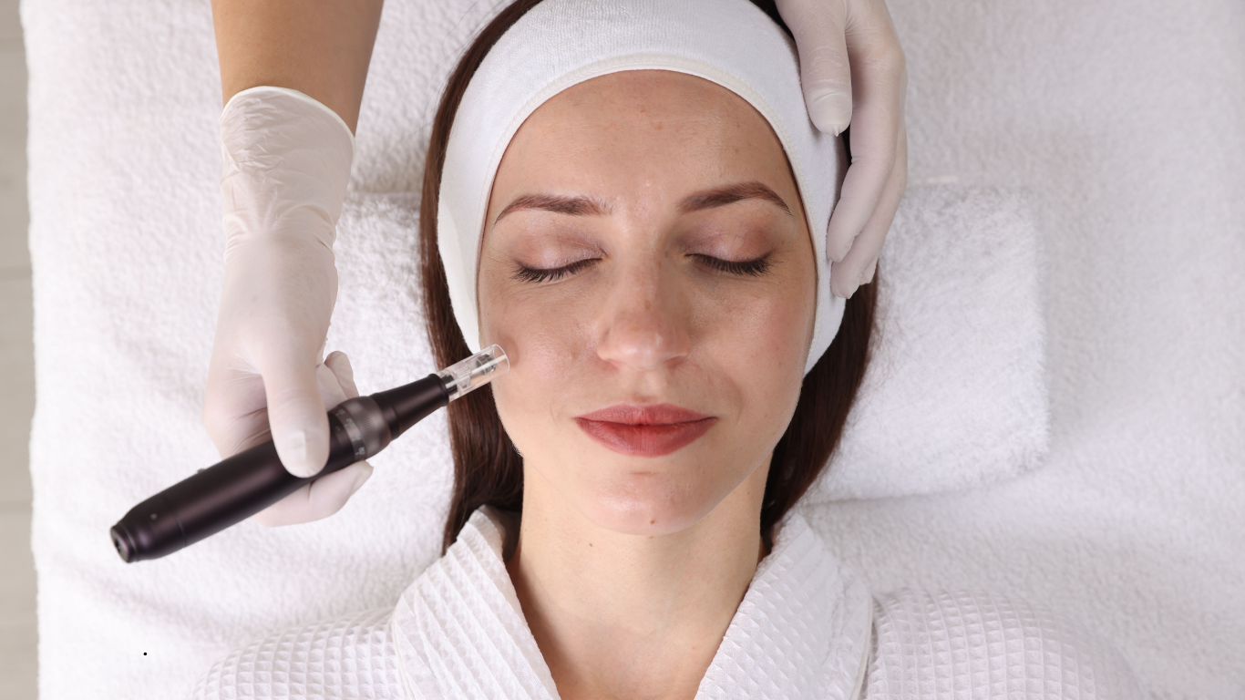 Woman getting stylish haircut at modern hair salon